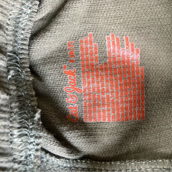 🐱 NWT Cat & Jack Girls' French Terry Jogger Pants - Army Green Size Small 6/7 - Picture 7 of 7